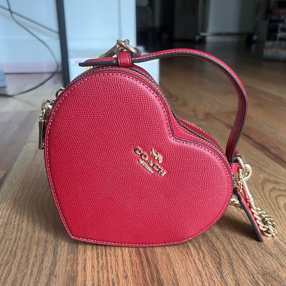Coach Heart Shaped Crossbody Bag